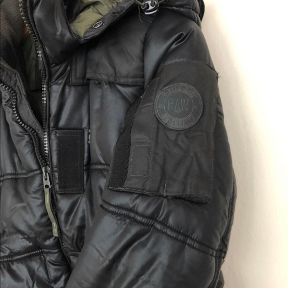 G-Star Raw BLACK Whistler Hooded Bomber - Picture 8 of 15